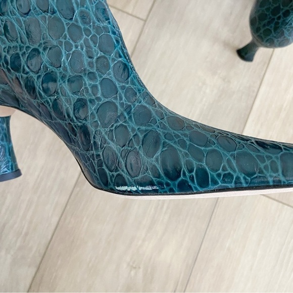 By Far Stevie 42 Boot in Petrol Croc Size 40 - Picture 9 of 16